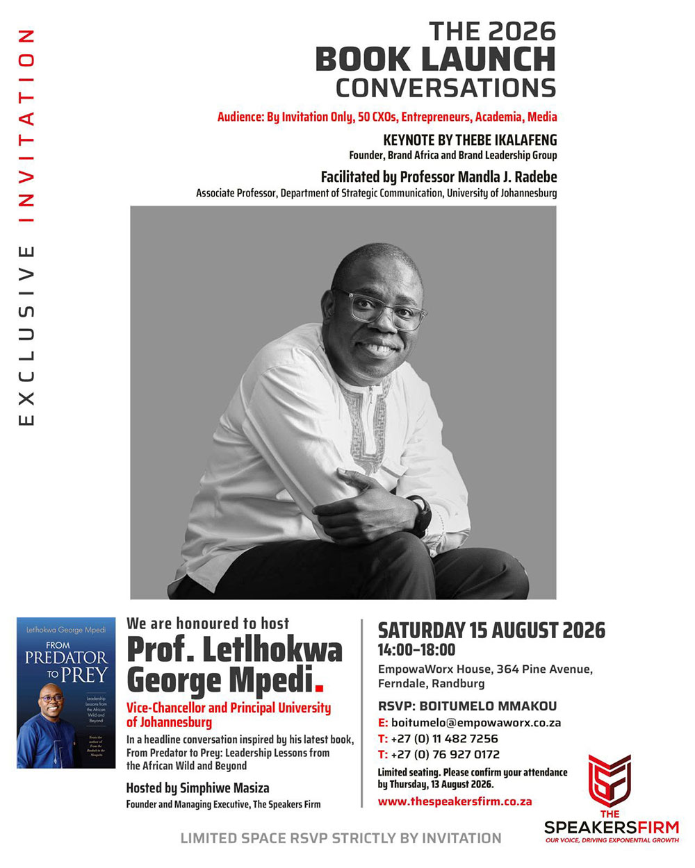 Prof Letlhokwa George Mpedi Book Launch